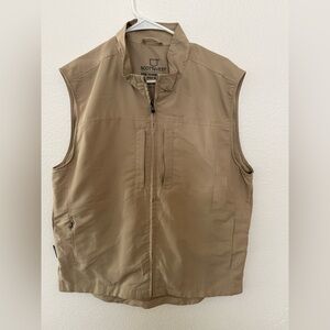 SCOTTeVEST Men's RFID Travel Vest Large, Tec Sev, Khaki, Utility Pockets
